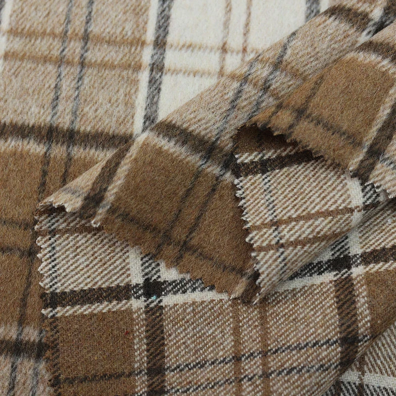 Wool Suit Jacket - 100x148 ซม. ผ้าขนสัตว์ลายสก๊อตหนานุ่มสไตล์วินเทจ DIY เสื้อแจ็คเก็ต เสื้อโค้ท