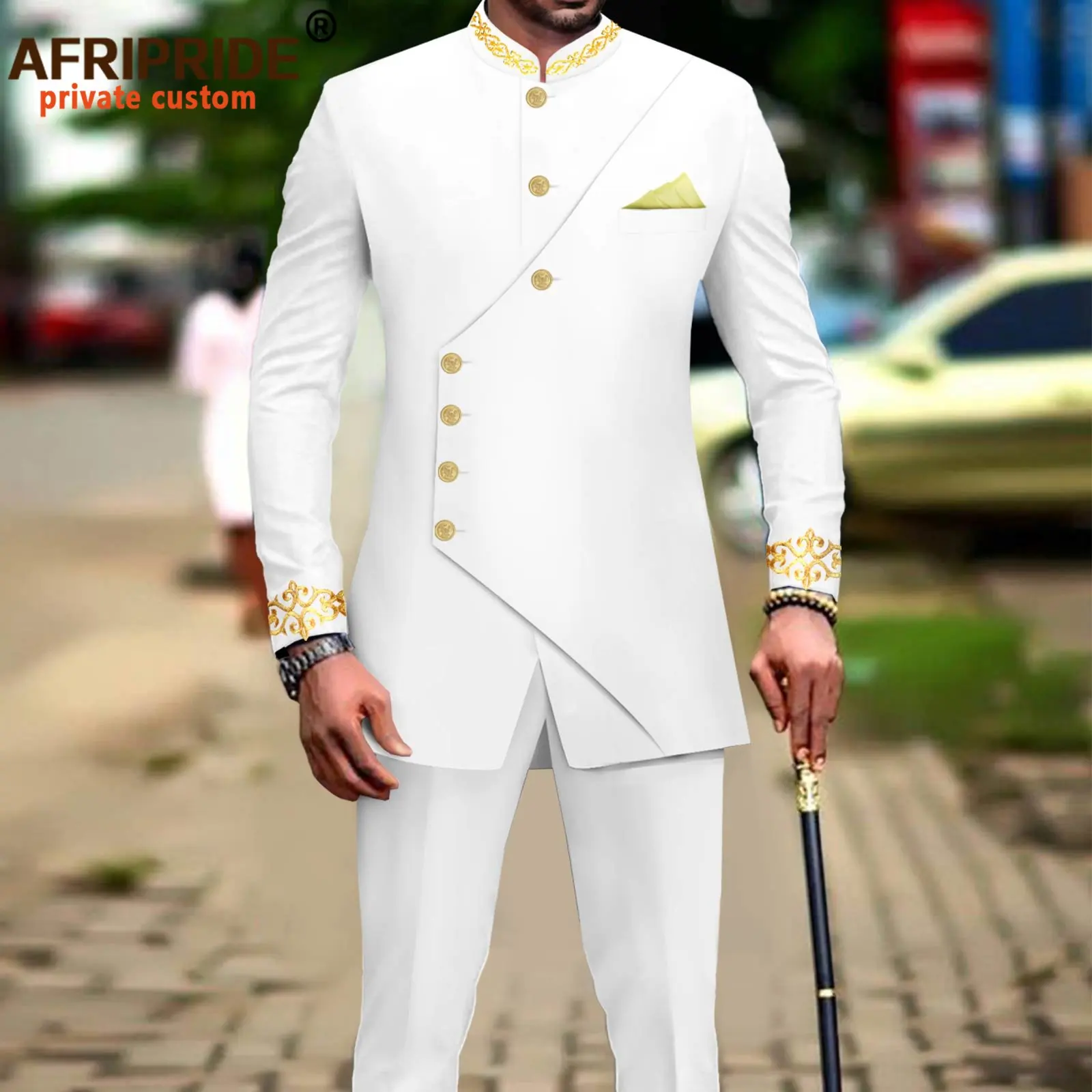 Men Formal Wear Pinterest - ชุดสูทแบบแอฟริกันสำหรับผู้ชายชุดสูทแขนยาวและกางเกงกระดุมสองแถวชุดสูทธุรกิจที่เป็นทางการชุดสูท A2316051
