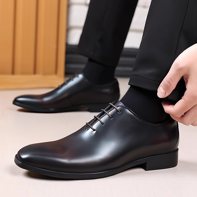 Men Formal Wear Brown - Designer ของแท้หนัง Mens Wholecut Oxford รองเท้าแบรนด์หรูสีดําสีน้ําตาลรองเท้าสําหรับสํานักงานธุรกิจสวมใส่อย่างเป็นทางการ