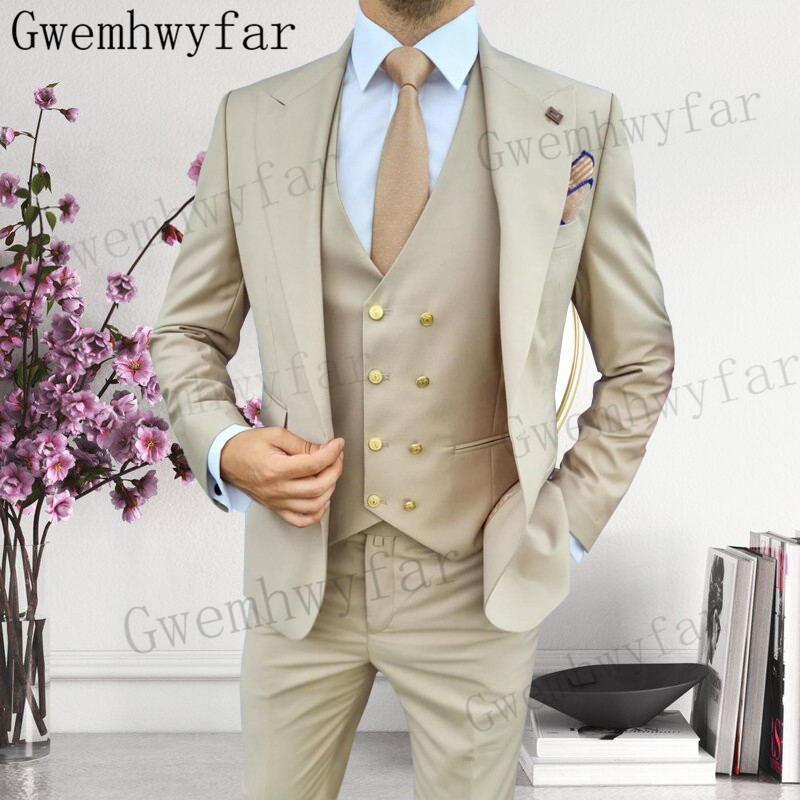 Gwenhwyfar เจ้าบ่าว Peaked Lap - Men Formal Wear For Dinner บทวิจารณ์และราคา