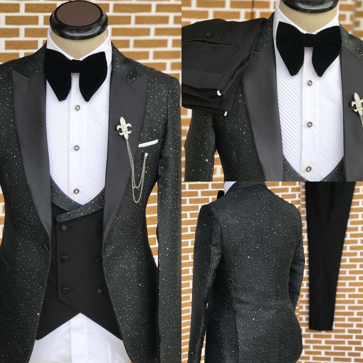 คลาสสิกงานแต่งงานชุดพ่นใหม่ Sh - Men'S Formal Wear No Suit บทวิจารณ์และราคา