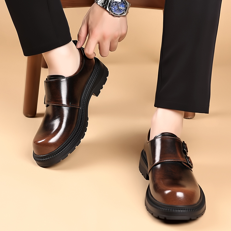 Retro สีน้ําตาลรองเท้าหนังผู้ช - Men Formal Wear Brown บทวิจารณ์และราคา