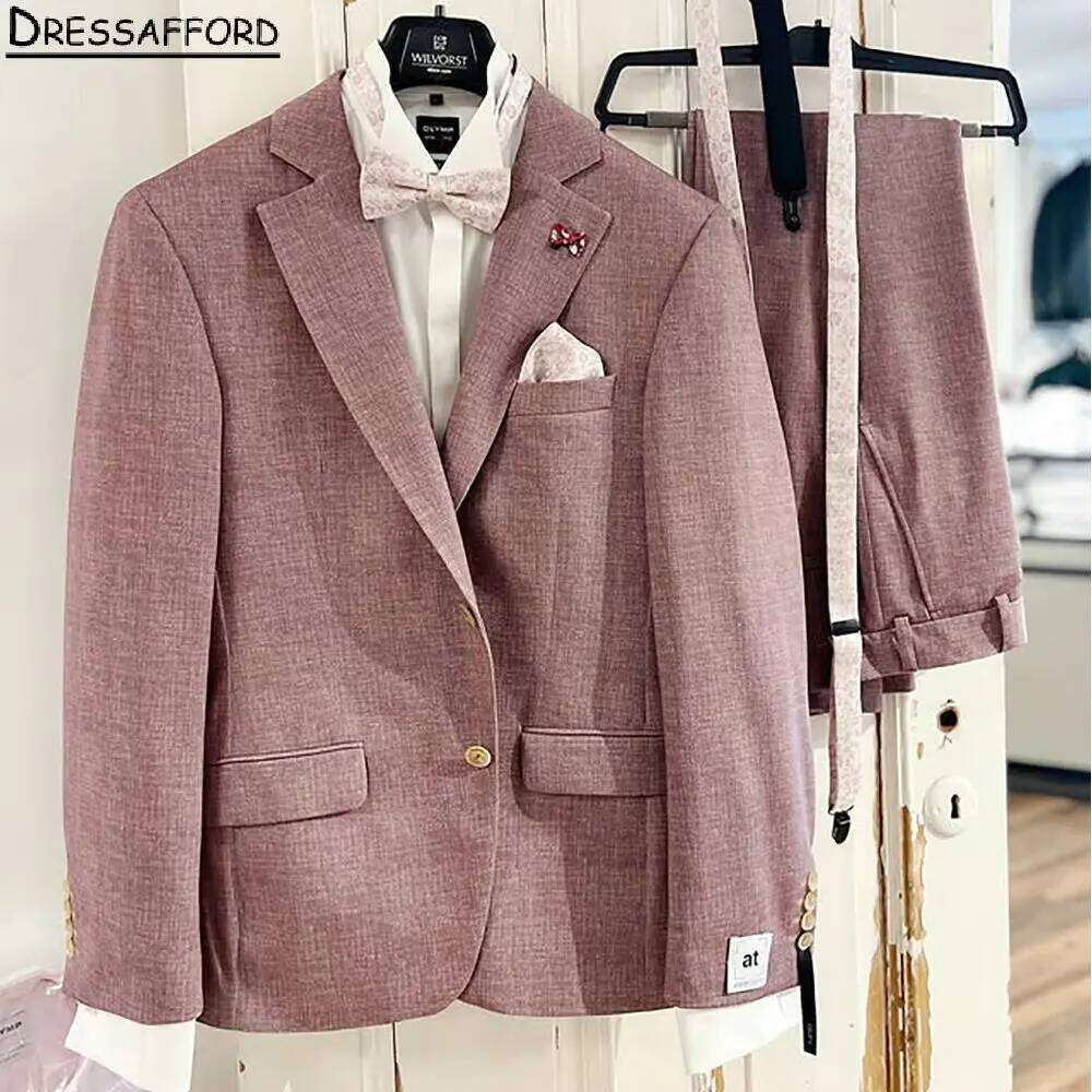 สีชมพูชุดแต่งงานอย่างเป็นทางกา - Men Formal Wear Pink บทวิจารณ์และราคา