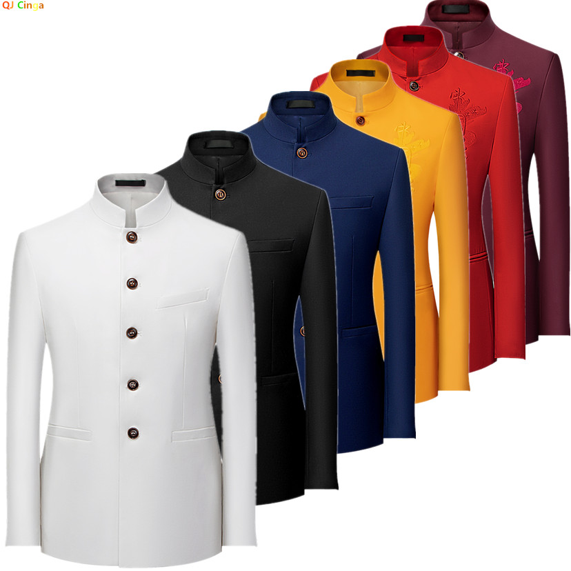 เสื้อสูทผู้ชายสไตล์จีน แขนยาว  - Asian Men Formal Wear บทวิจารณ์และราคา