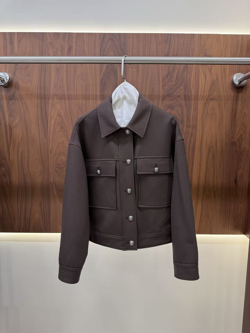 เสื้อแจ็คเก็ตคาร์โก้คอปกและกาง - Wool Suit Jacket บทวิจารณ์และราคา