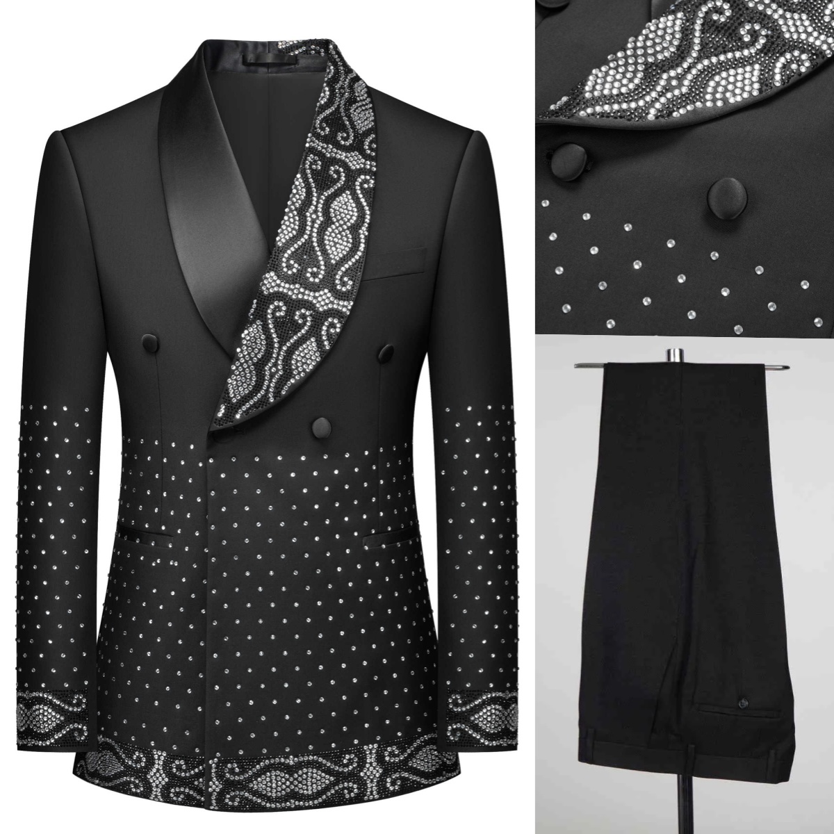 ชุดสูทผู้ชายแบบคริสตัลสำหรับงา - Men'S Formal Wear No Suit บทวิจารณ์และราคา