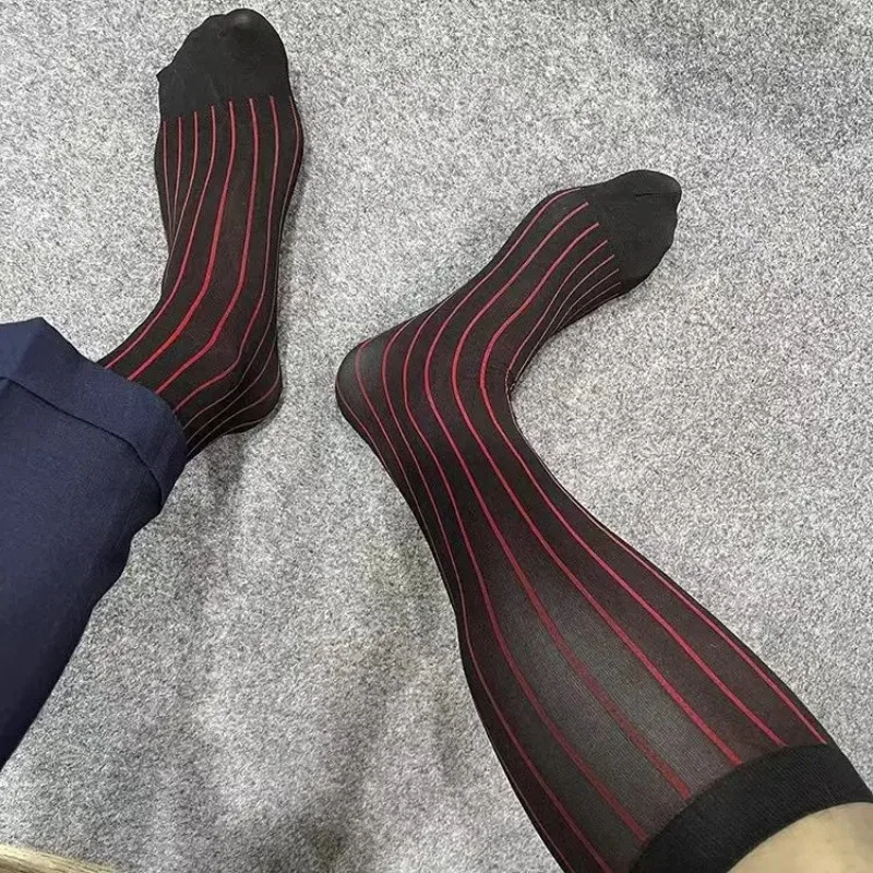 ถุงเท้าลายทางผู้ชาย ถุงเท้ายาว - Men Formal Wear Pinterest บทวิจารณ์และราคา