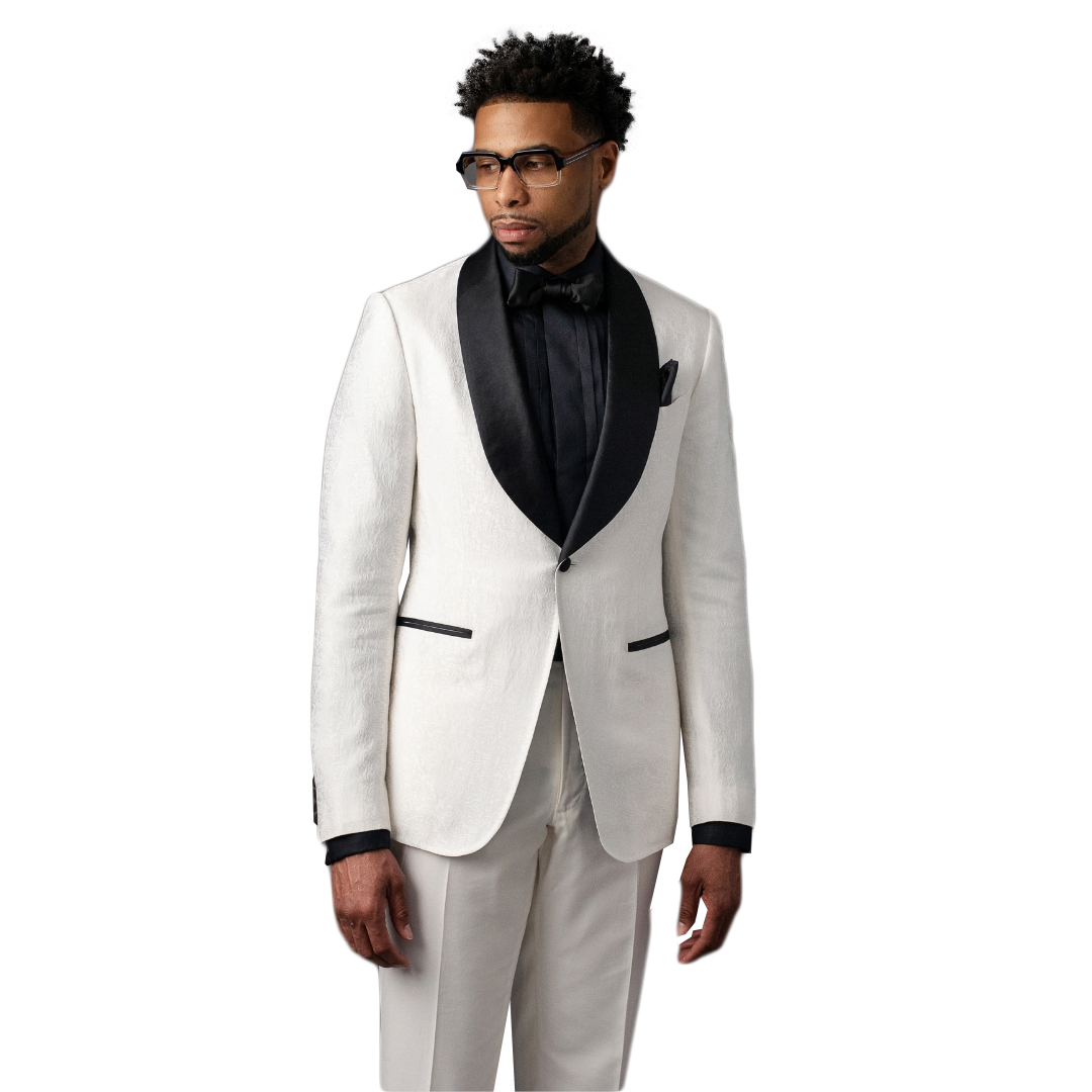ชุดสูทผู้ชายแบบแจ็คการ์ด 2 ชิ้ - Wool Suit Jacket บทวิจารณ์และราคา