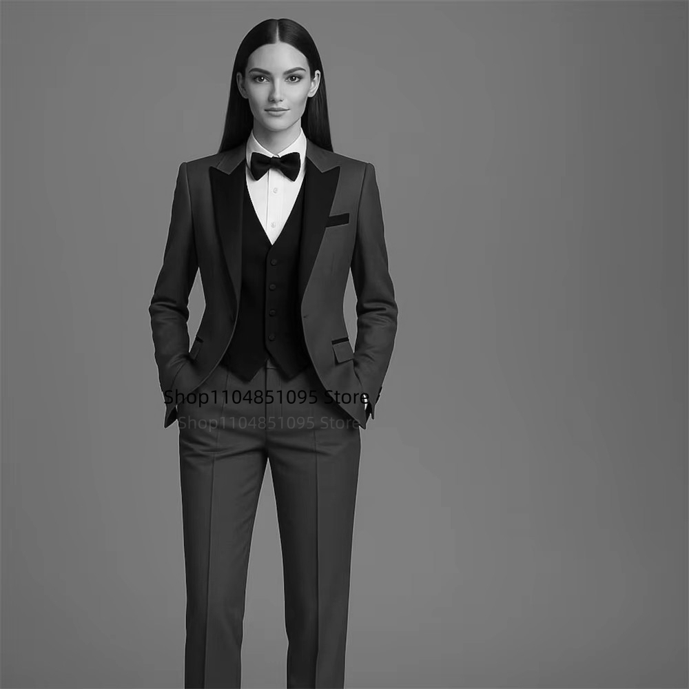 ชุดสูทแฟชั่นสำหรับผู้หญิง 3 ชิ - Wool Suit Jacket บทวิจารณ์และราคา