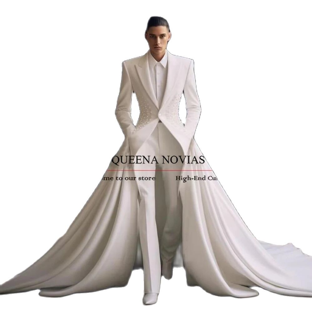 ชุดสูทผู้ชายหรูหราประดับมุก พร - Men'S Formal Wear No Suit บทวิจารณ์และราคา