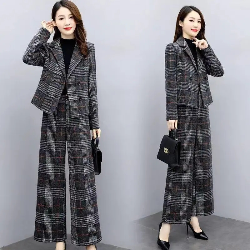 ชุดกางเกงขากว้างแฟชั่นสำหรับผู - Wool Suit Jacket บทวิจารณ์และราคา