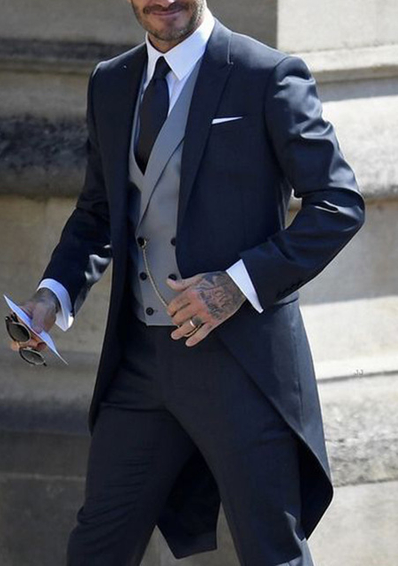 เสื้อคลุมทักซิโด้สีกรมท่าสำหรั - Wool Suit Jacket บทวิจารณ์และราคา