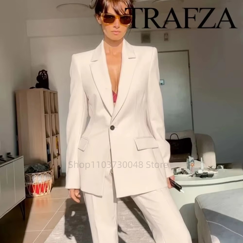 แฟชั่นชุดสูทสตรีสำหรับออฟฟิศ เ - Wool Suit Jacket บทวิจารณ์และราคา